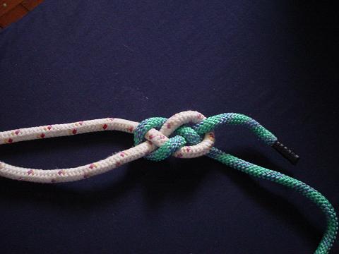 Click for a video showing how to tie a Carrick Bend.