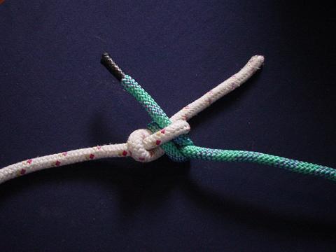 How to tie a Carrick Bend knot.