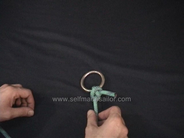 A knot tying video showing how to tie a Tack Knot.