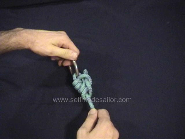 A knot tying video showing how to tie a Tarbuck Knot.